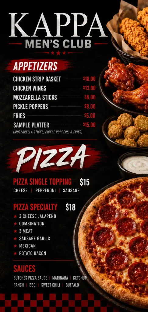 kappa menu vertical site